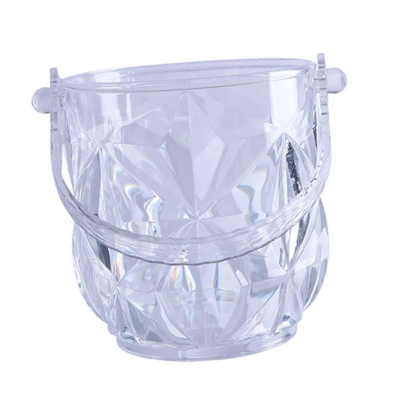 1 piece ice container from portable ice storage with rhinestone design for bar KTV and parties and durable and easy to transport