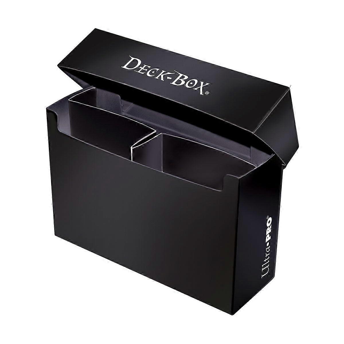 Ultra Pro 3-compartment Over Sized Black Deck Box, Fits 2 Deck Boxes, 1-count