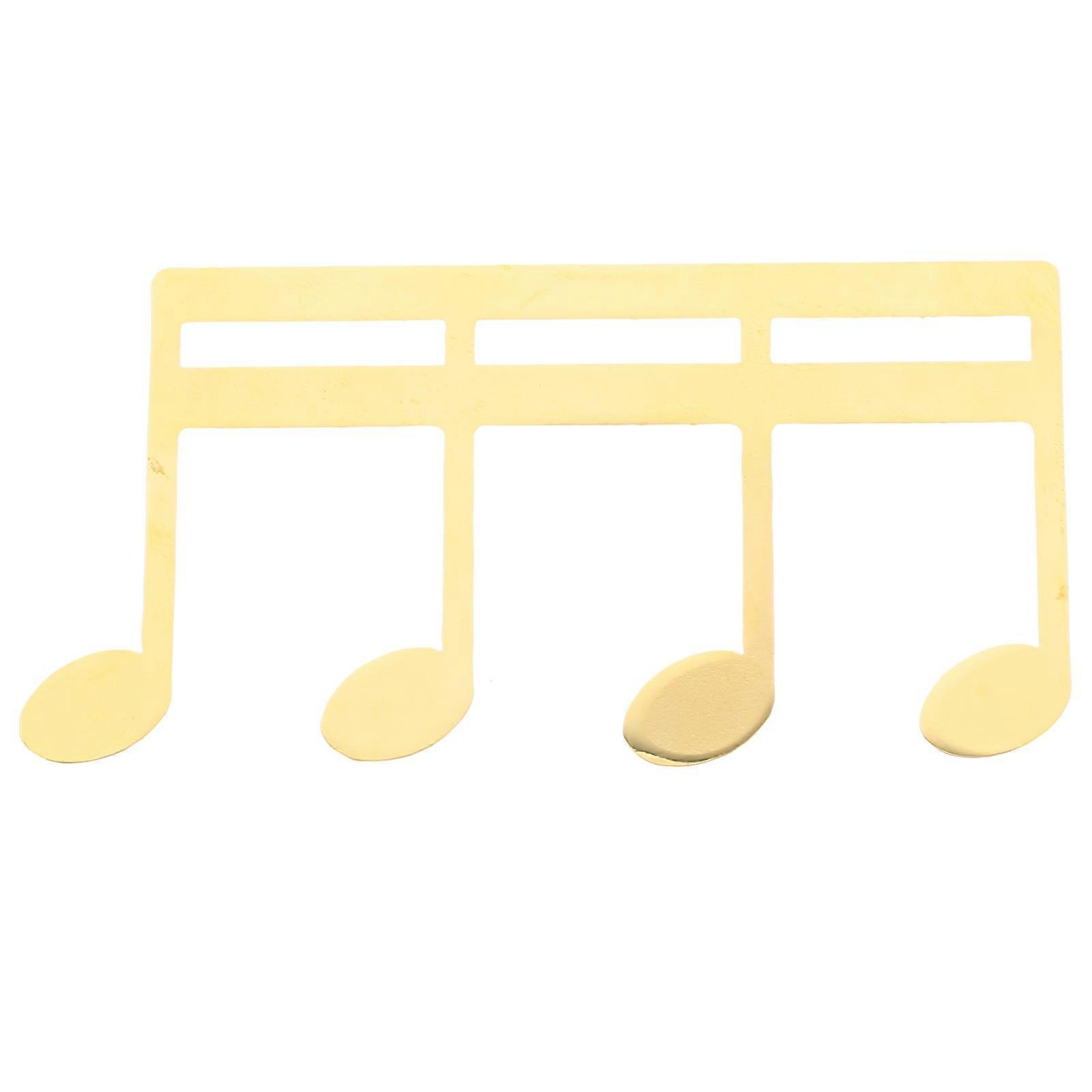 Creative Sheet Clip Guitarists Sheet Music Stand Accessory Golden 10.5x5.5x0.1cm Page Fixing 1Set