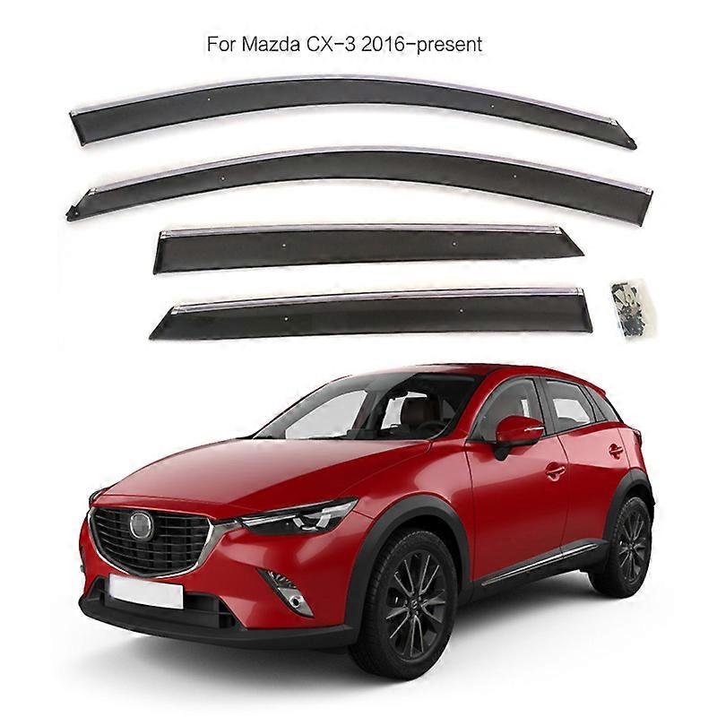 Window Deflector For Mazda CX-3 2016-on Door Window Rain Visor Weather Shield Sun Shade
