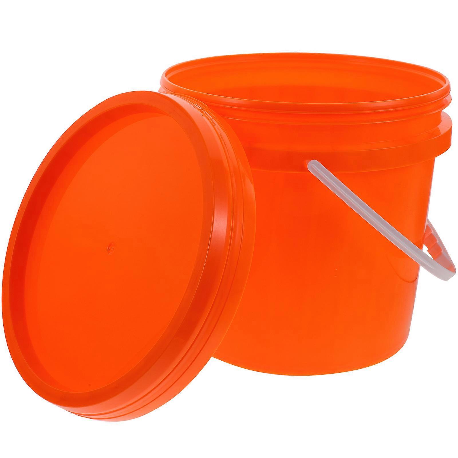 Small Paint Storage Container Plastic Bucket Households Drop Resistance Hold Oil 1Set