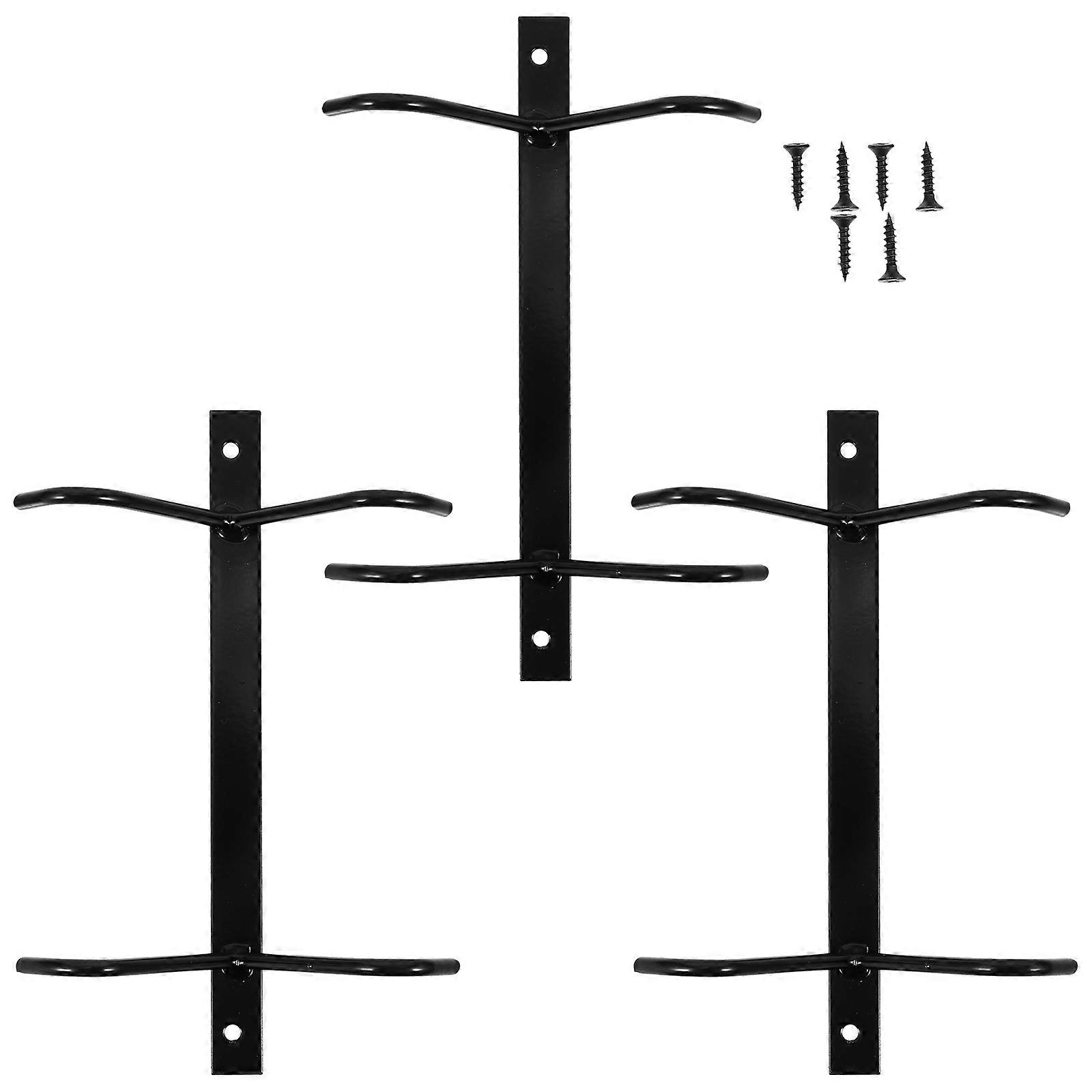 Mug Holders For Kitchen Under Cabinet Mug Hooks 3Sets Black Iron Simple Design Home Use Office Use