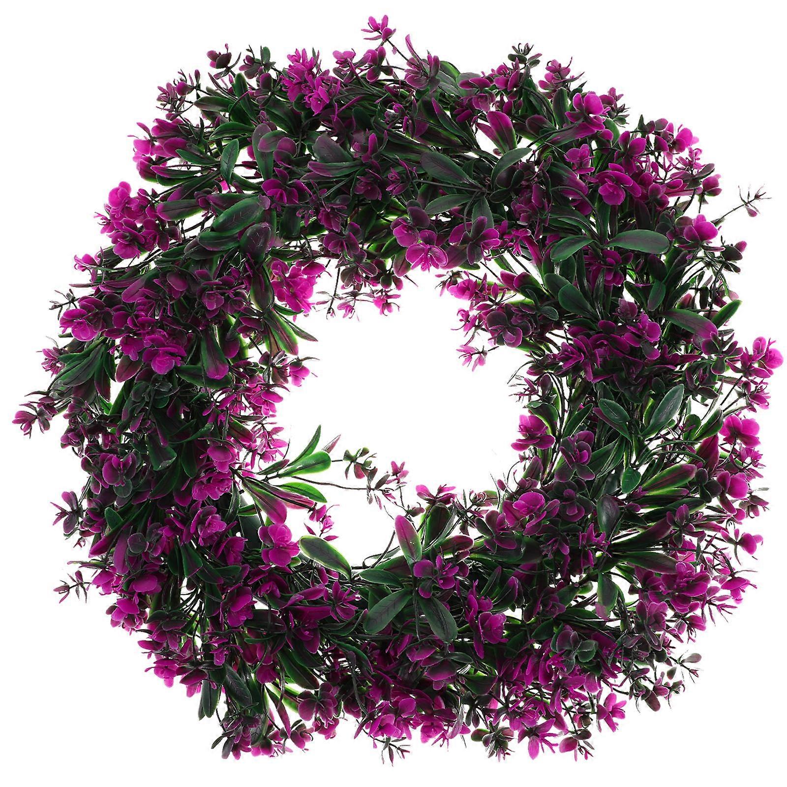 Floral Hoop Wreath Simulation Phalaenopsis Wreath Circular Shape 36X36CM Event Decoration Holiday 1Pack