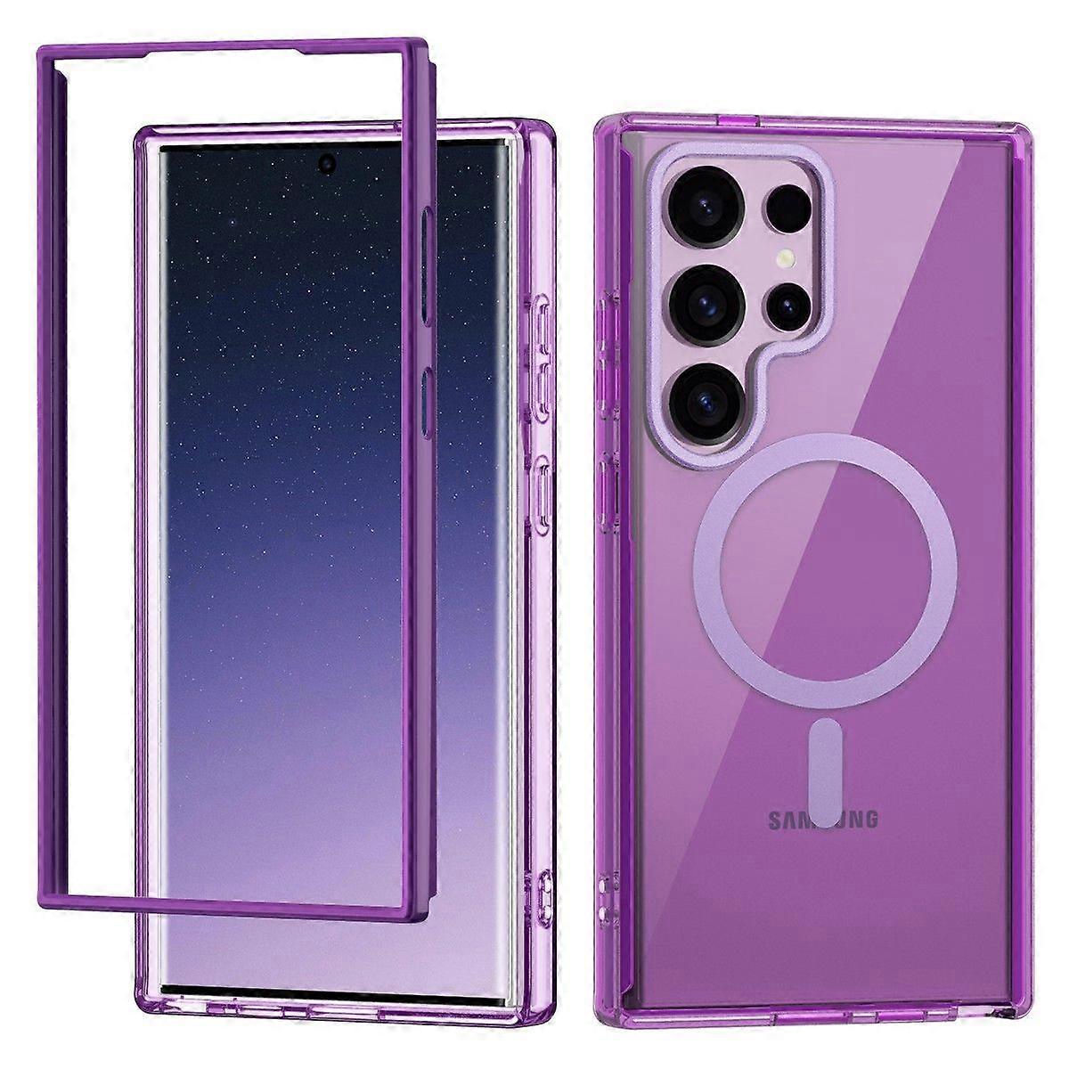 Samsung Galaxy S24 Ultra Case,Compatible With Magsafe,Protective Slim Case For Samsung S24 Ultra Case-Purple