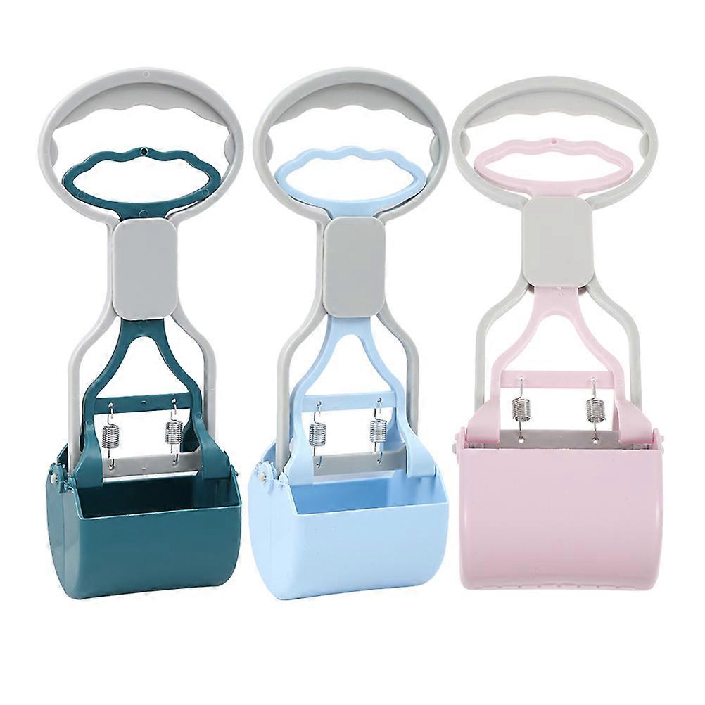Dog Pooper Catcher Scooper Multi-Functional Pet Waste Pickup Comfortable Handle 3Pcs