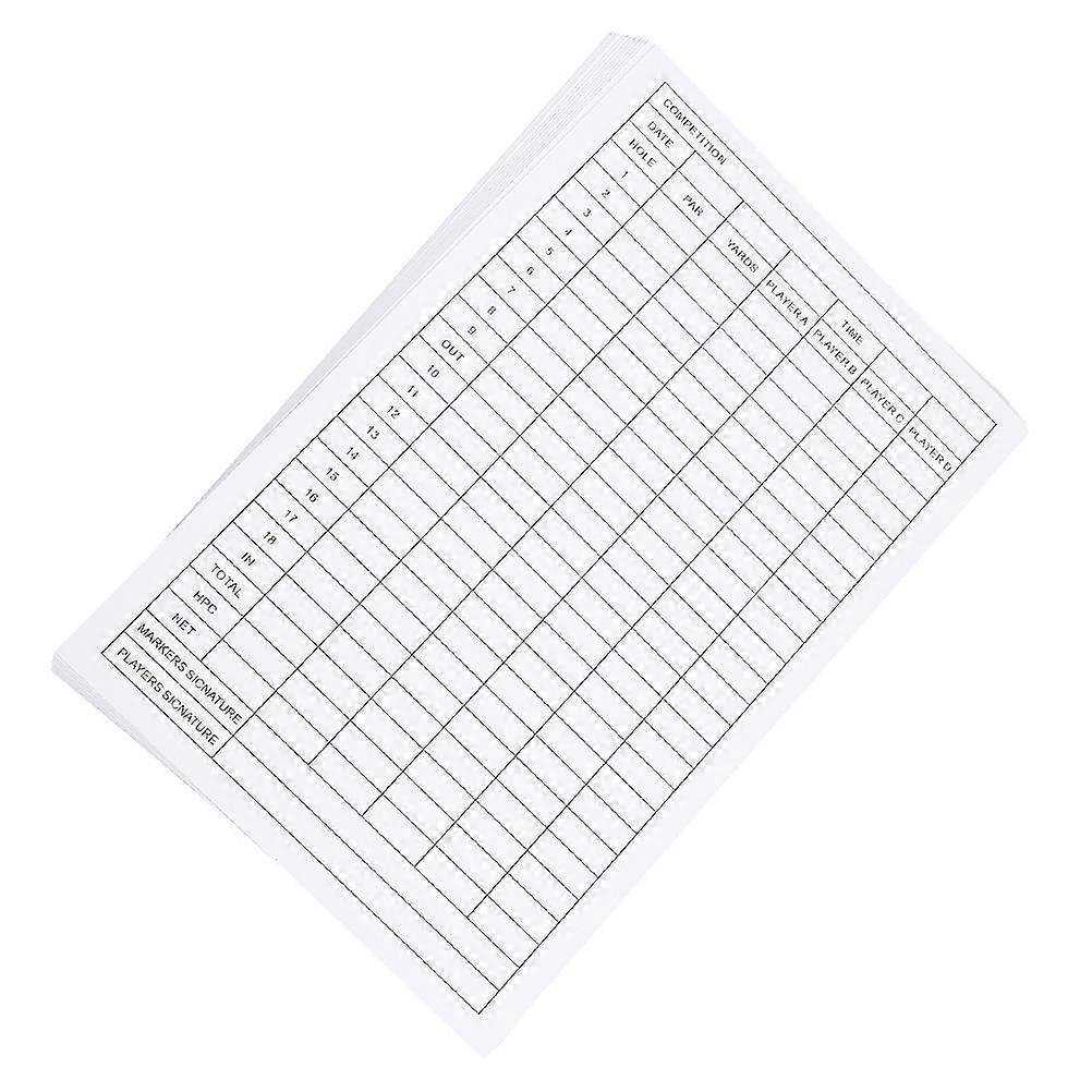 40pcs Durable Golf Scorecards, Coated Paper Score Keeping Tools for Casual Play and Competitions, Compact and Portable Design for Reliable Performance