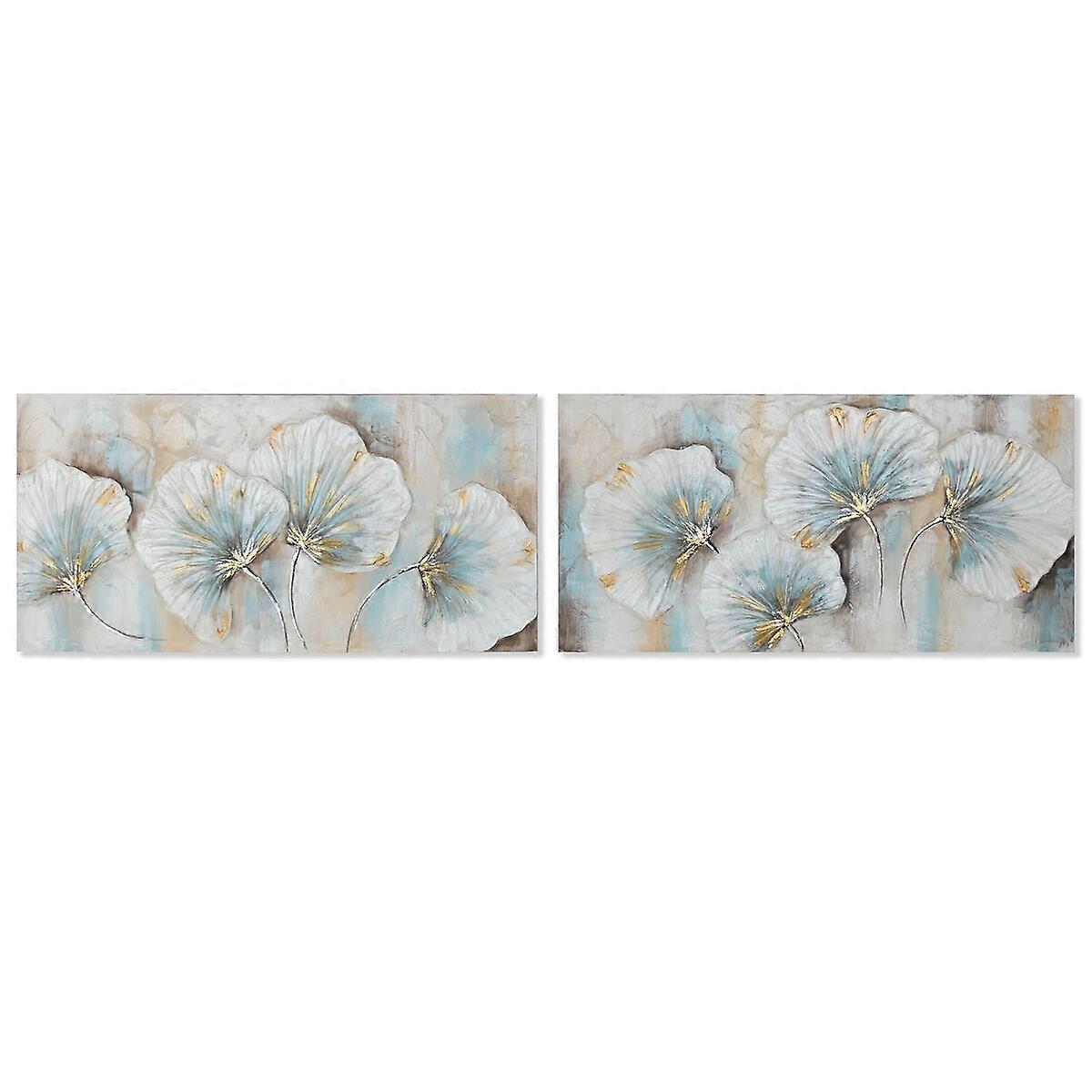 Canvas Home ESPRIT Canvas MDF Wood 120 x 3 x 60 cm