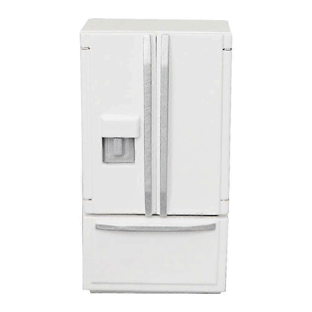 Doll Tiny Fridge Miniature Refrigerator Rectangular Shape Wooden Material for Children 1Set