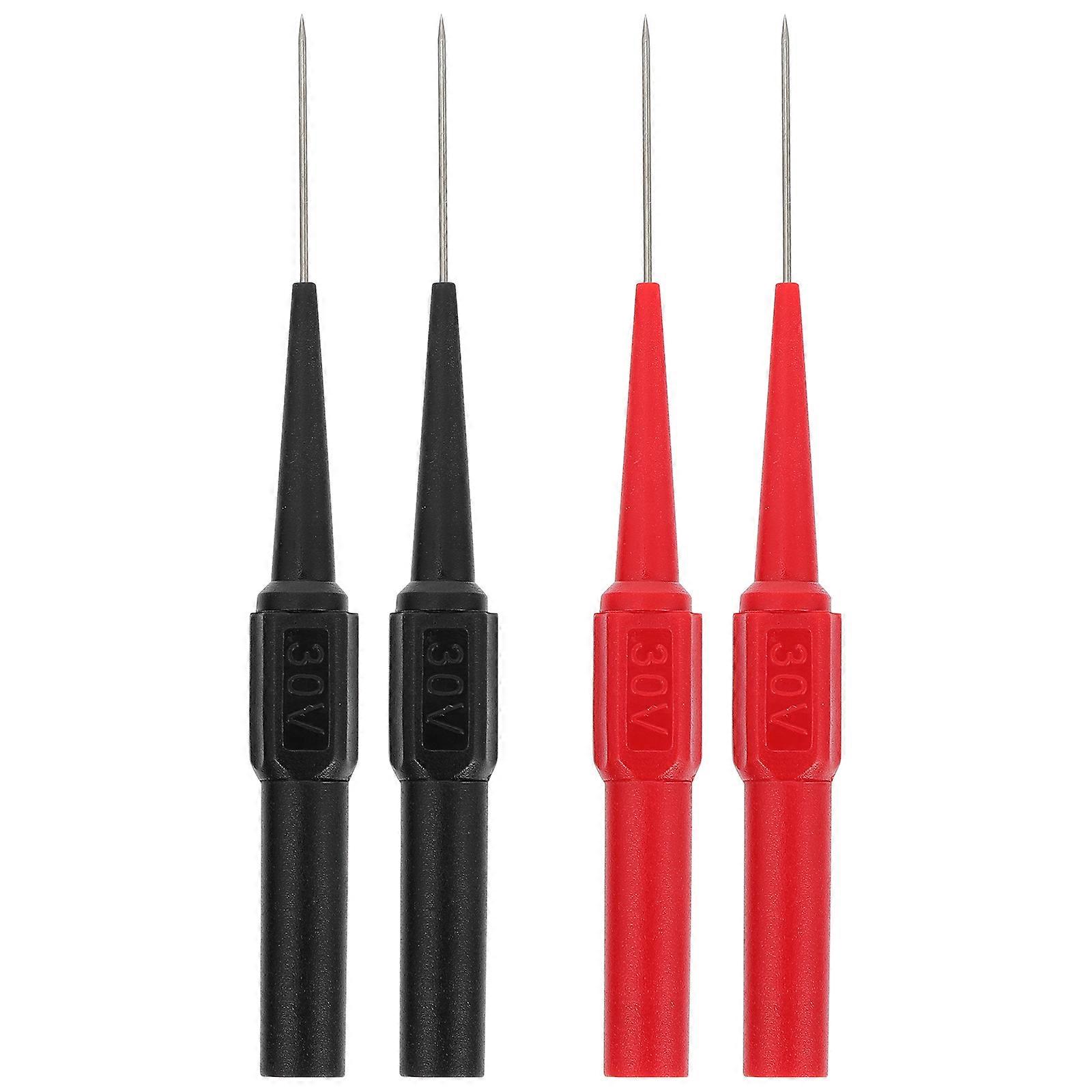 Instrument Needle Probe Non-destructive Testing Harness Connectors Red 4Pcs