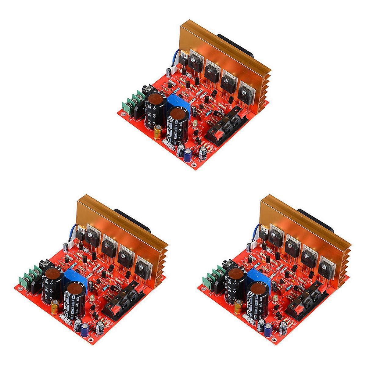 3X Power Amplifier Audio Board 180W+180W 2.0 Channel FET Speaker Amplifier Sound Preamplifier Dual A