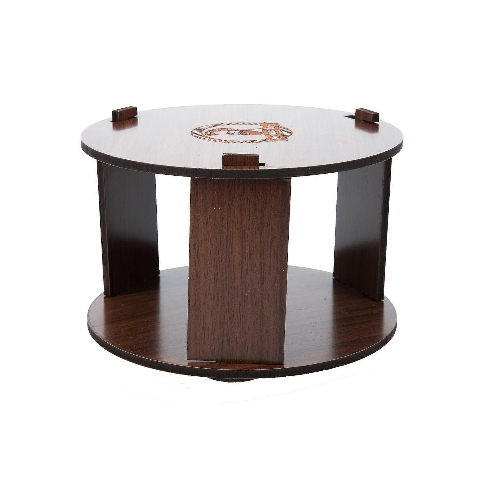 Neck Paper Holder Professional Wood Dispenser for Barber Shop Compact 14x14cm 1Pack