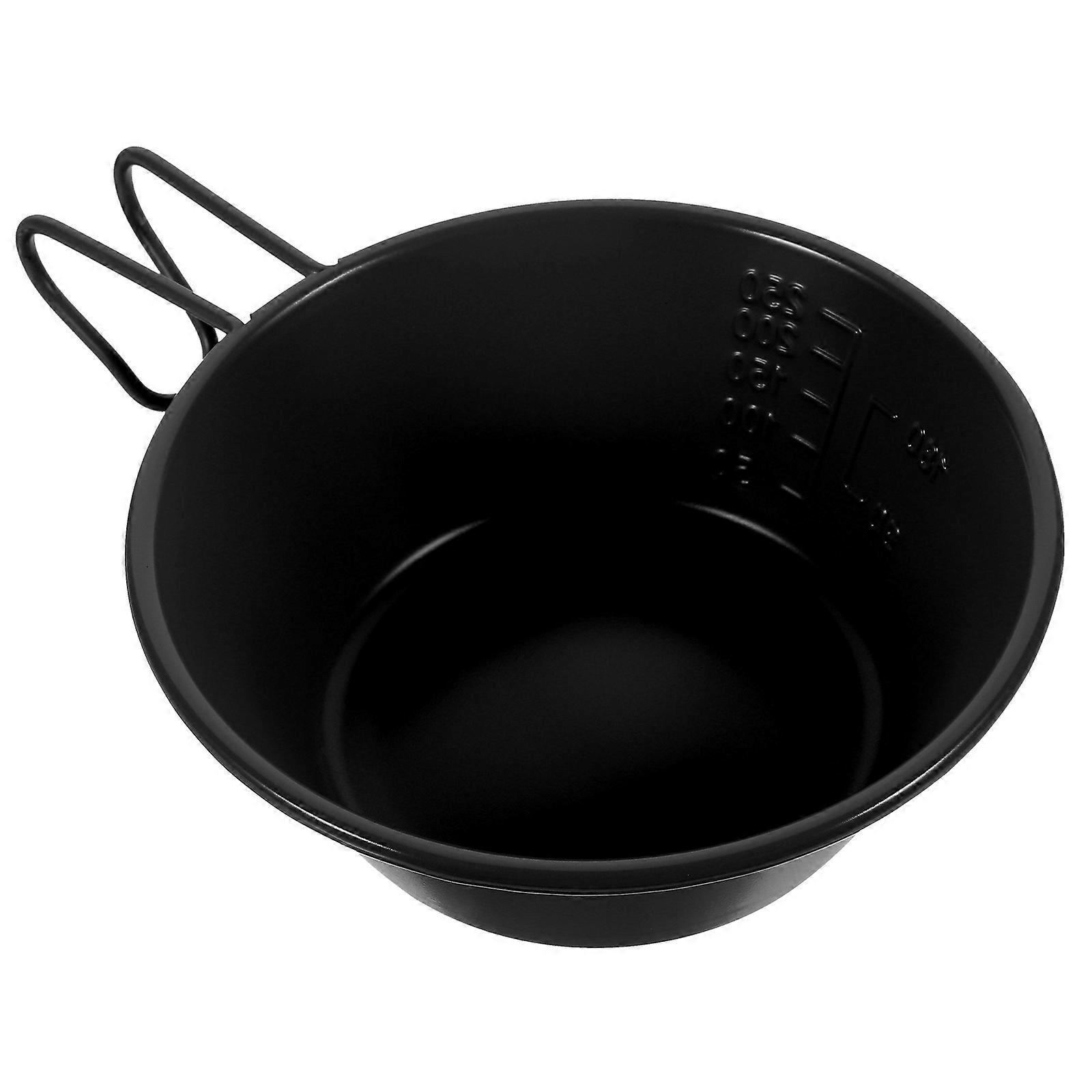 メタルサラダボウルステンレス鋼ポータブルハイキングバックパッキングピクニック日常使用1個