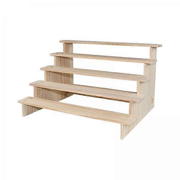 2 Wooden Riser Display Shelf Organizer Wood Display Riser