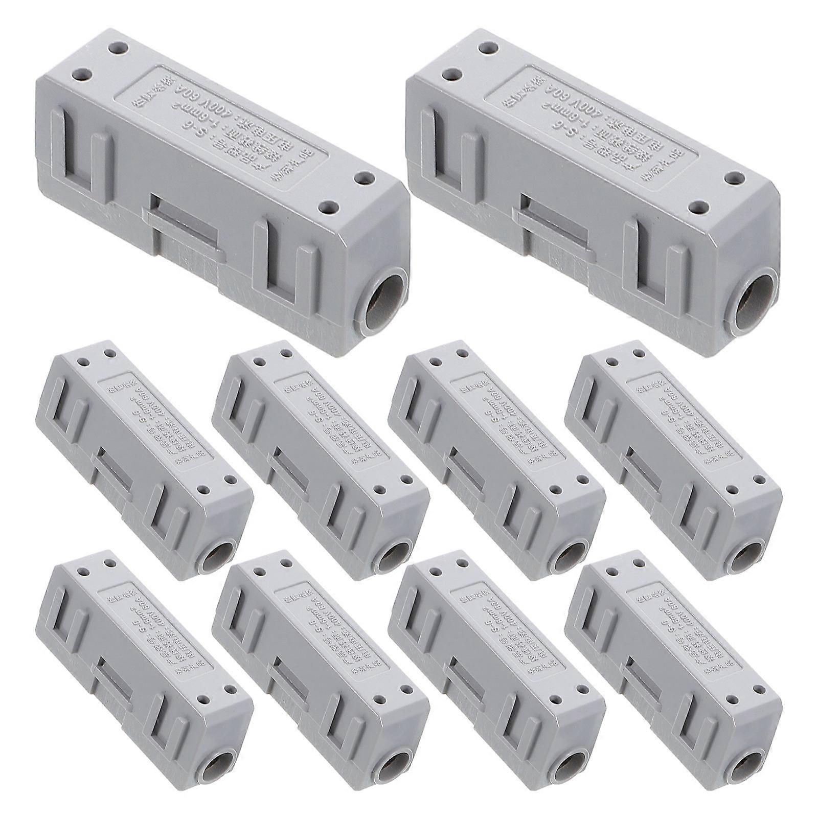 Quick Splice Connector With Protective Covers Versatile Compatibility Brass And Abs Material 10Pcs