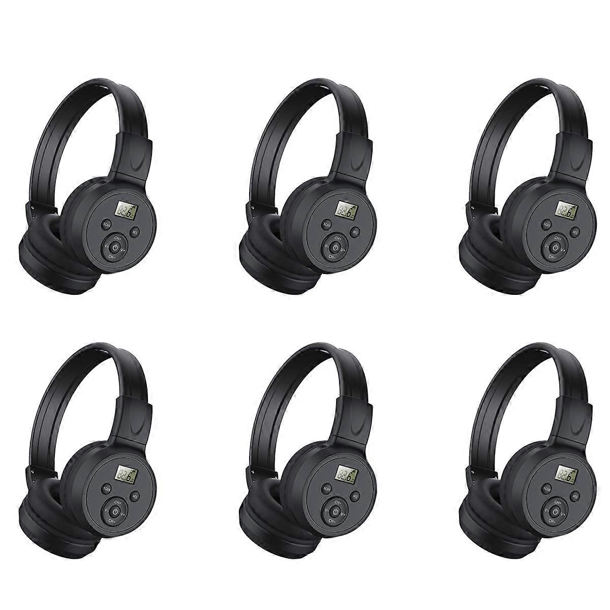 Portable Wireless FM Radio Headphones