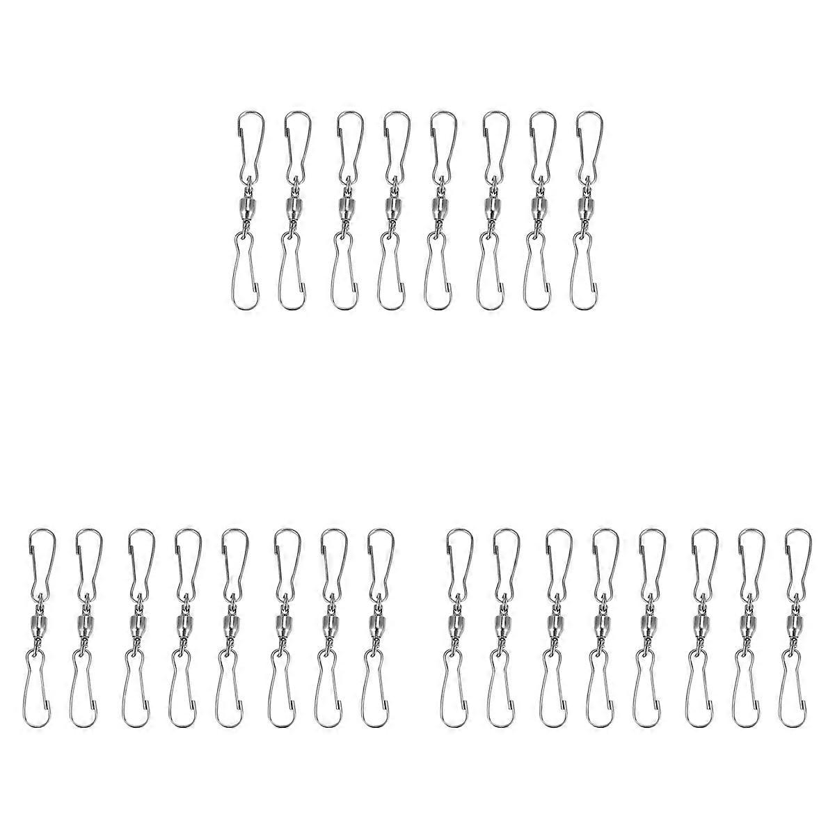 8 Pack Double Clip Swivel Hooks for Wind Spinners, Windsock