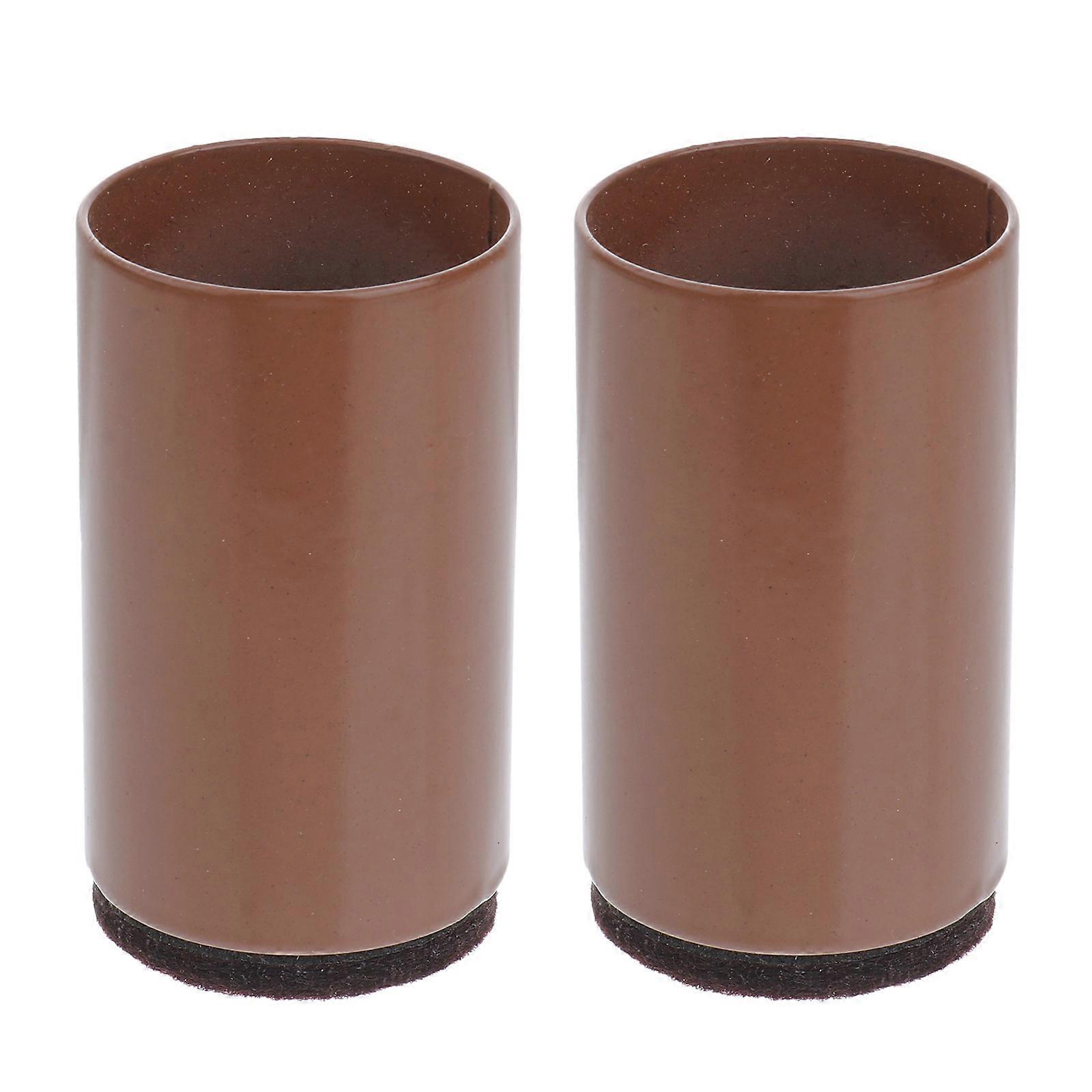 2pcs Felt Chair Feet Covers Slip Proof Silent Table Protectors for Stability and Height Adjustment for Sofas, Tables, Beds