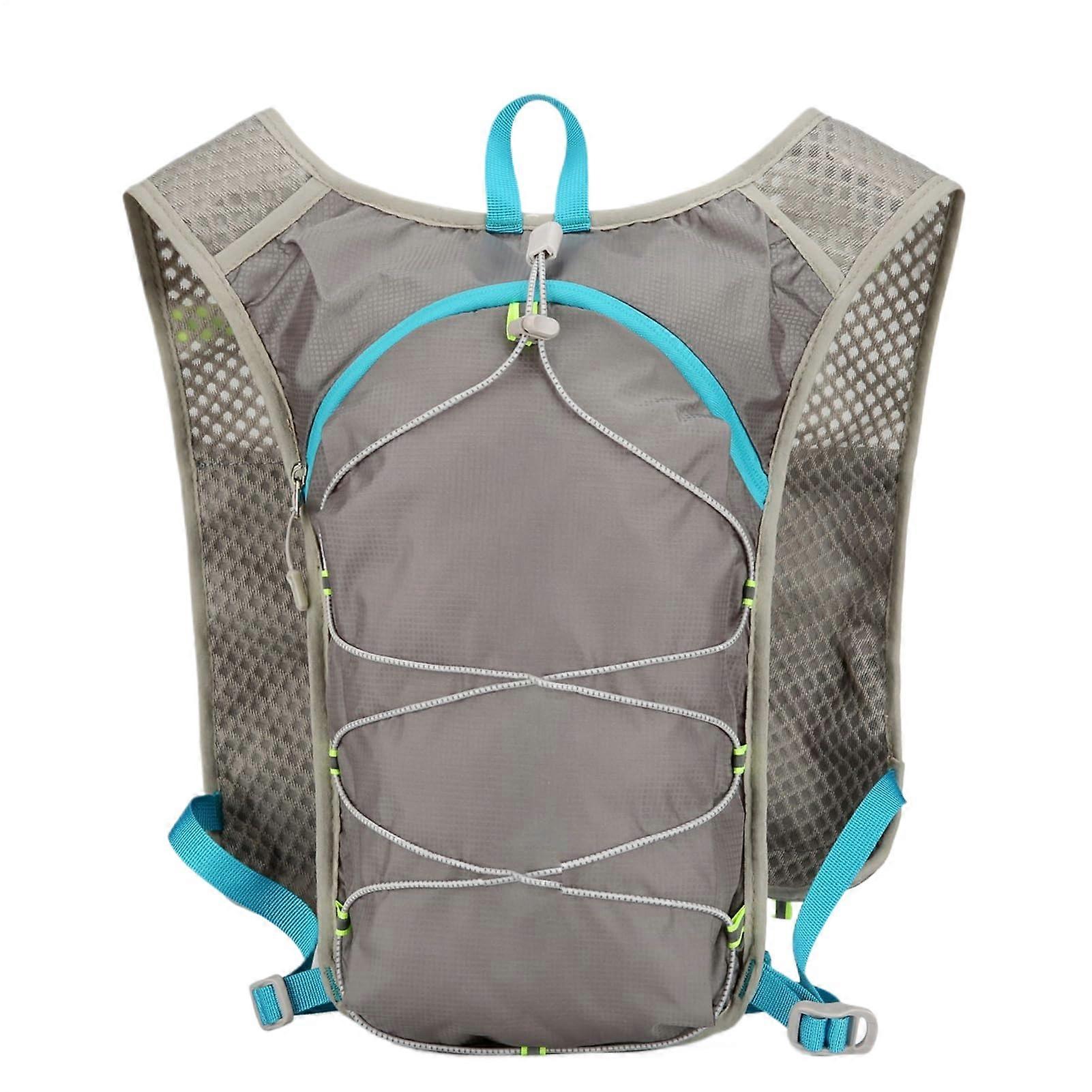 Running Backpack - Lightweight Hydration Vest with Water Bottle - Functional for Trail Running, Cycling, Hiking, Marathons - Grey
