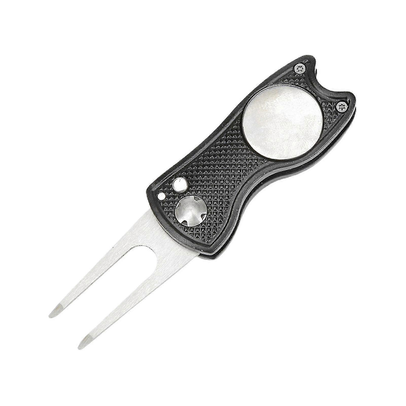 Golf Divot Tool Anti-oxidation One-piece Design Repair Tool Training Aids Pitch Alloy Divot Tool