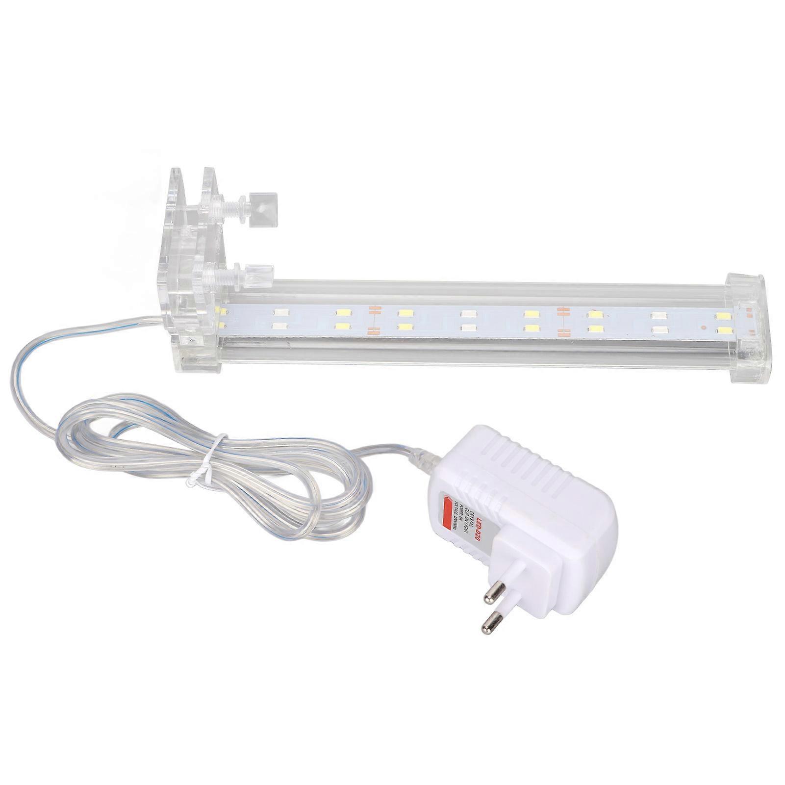 LED Aquarium Light Multifunction Energy Saving Acrylic Fish Tank Clip Lamp for Aquarium Fish Tank EU Plug 220V D20