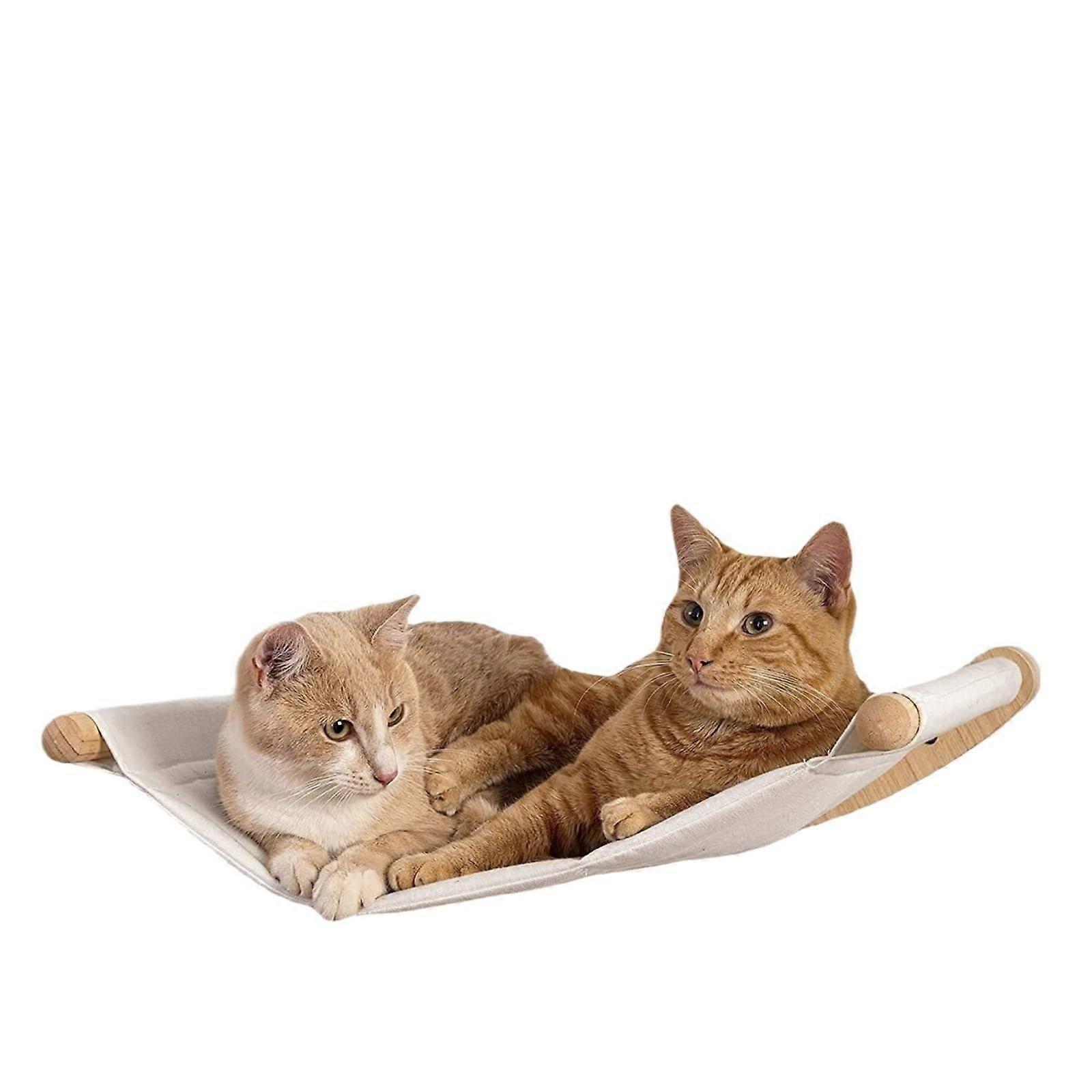 Cat climbing shelf, wallmounted, fourtiered staircase with posts for cats, tree tower, platform for jumping (cat bed)