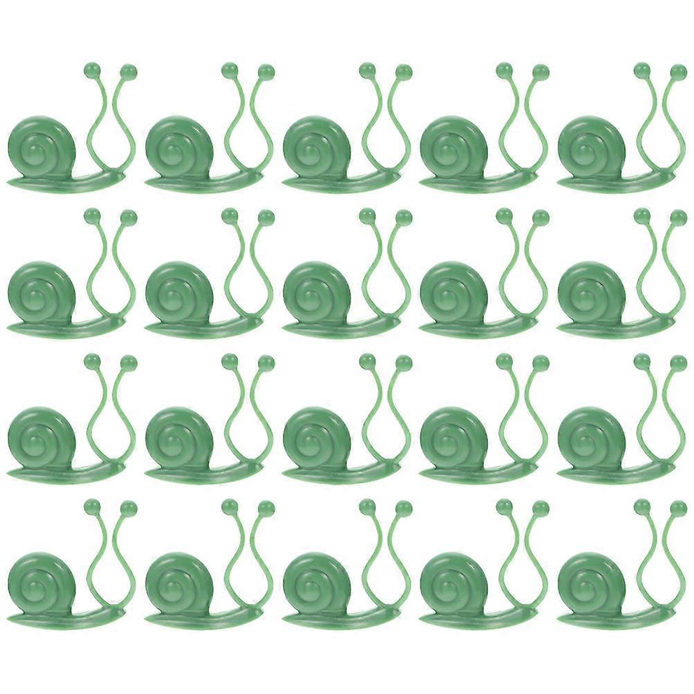 Reusable Plants Clips Plant Climbing Wall Fixing Clips Light 3.80X3.20X0.50CM Plant Fixing 20Pcs