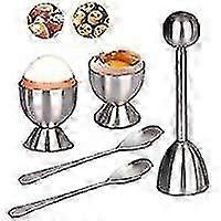 Premium Stainless Steel Egg Whisk Set with Separator Rack - Essential Kitchen Breakfast Tools