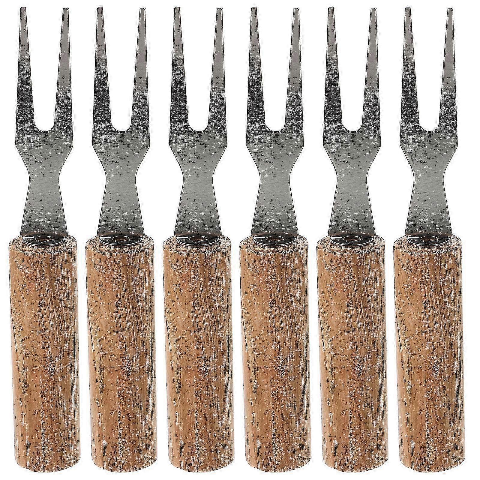 6pcs Reusable Corn Holders Anti-scald Forks BBQ Tools