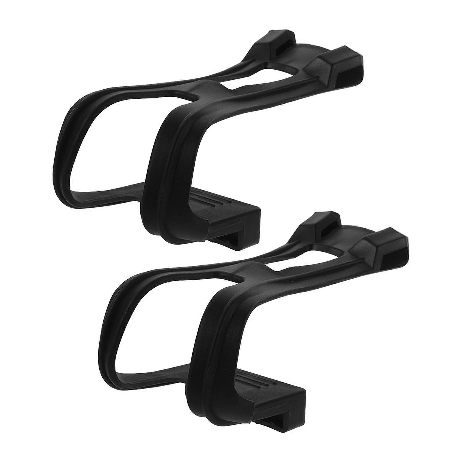 Black ABS Bike Toe Cages with Novel Structure for Protecting Phone Gym Accessories 1 Pair