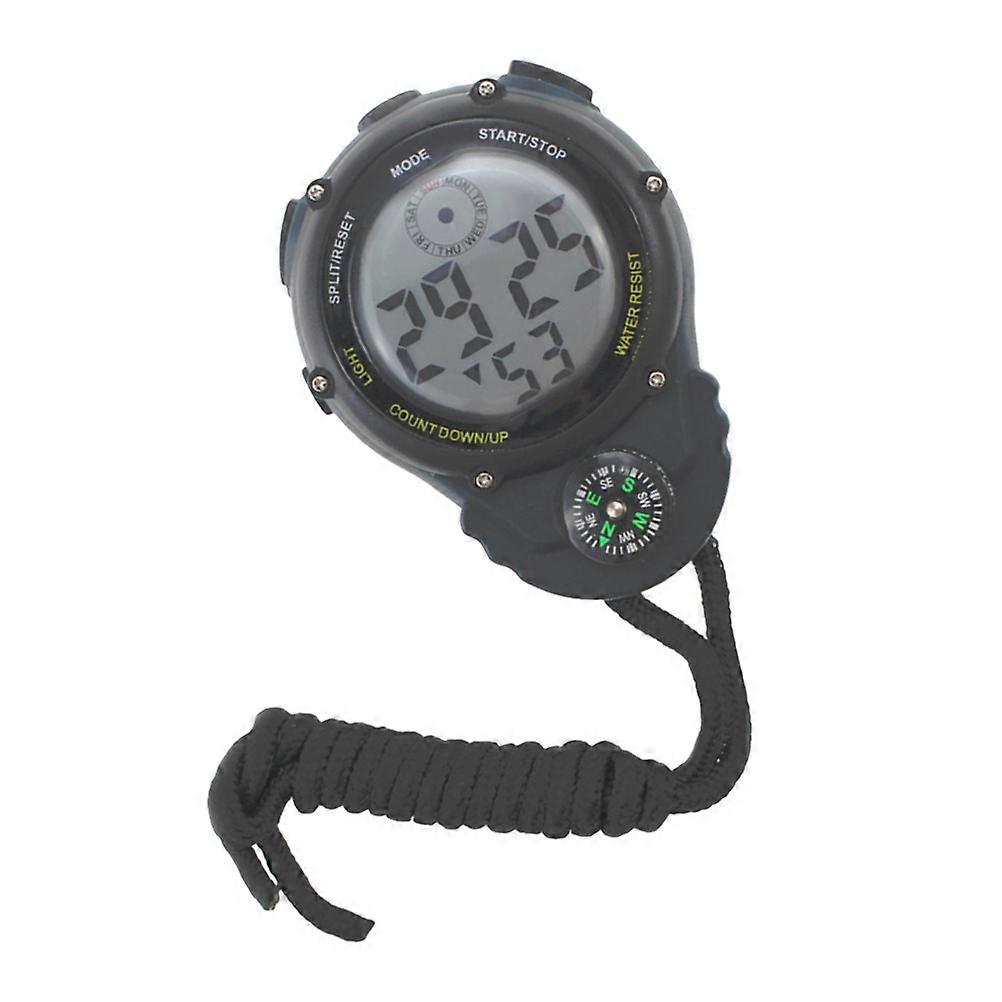 Digital Stop Watch Large Display Professional Timer for Athletes and Black 8X6.5CM Two-Channel Timing 1Set