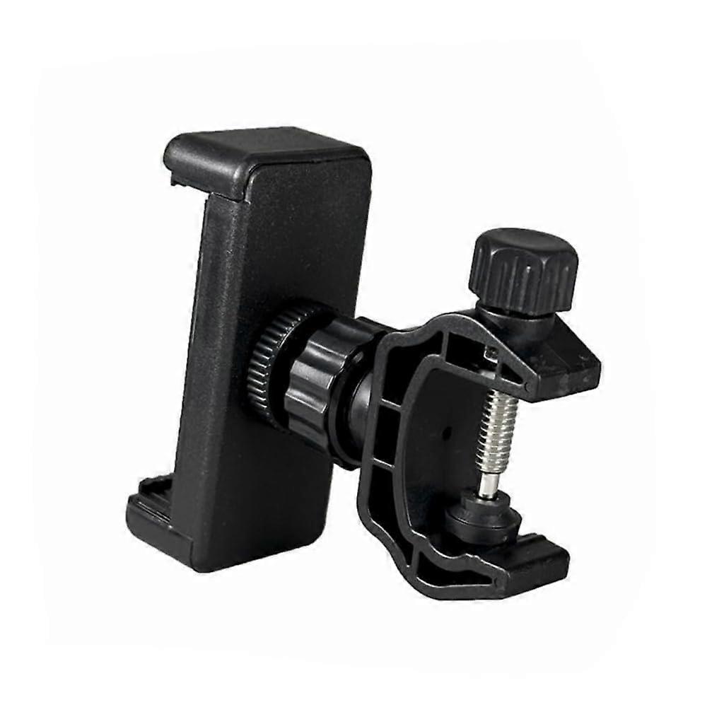 Versatile, 45° rotatable tripod with 1/4inch screw for phone and microphone stand for multiple devices, easy adjustment with spring clip B.