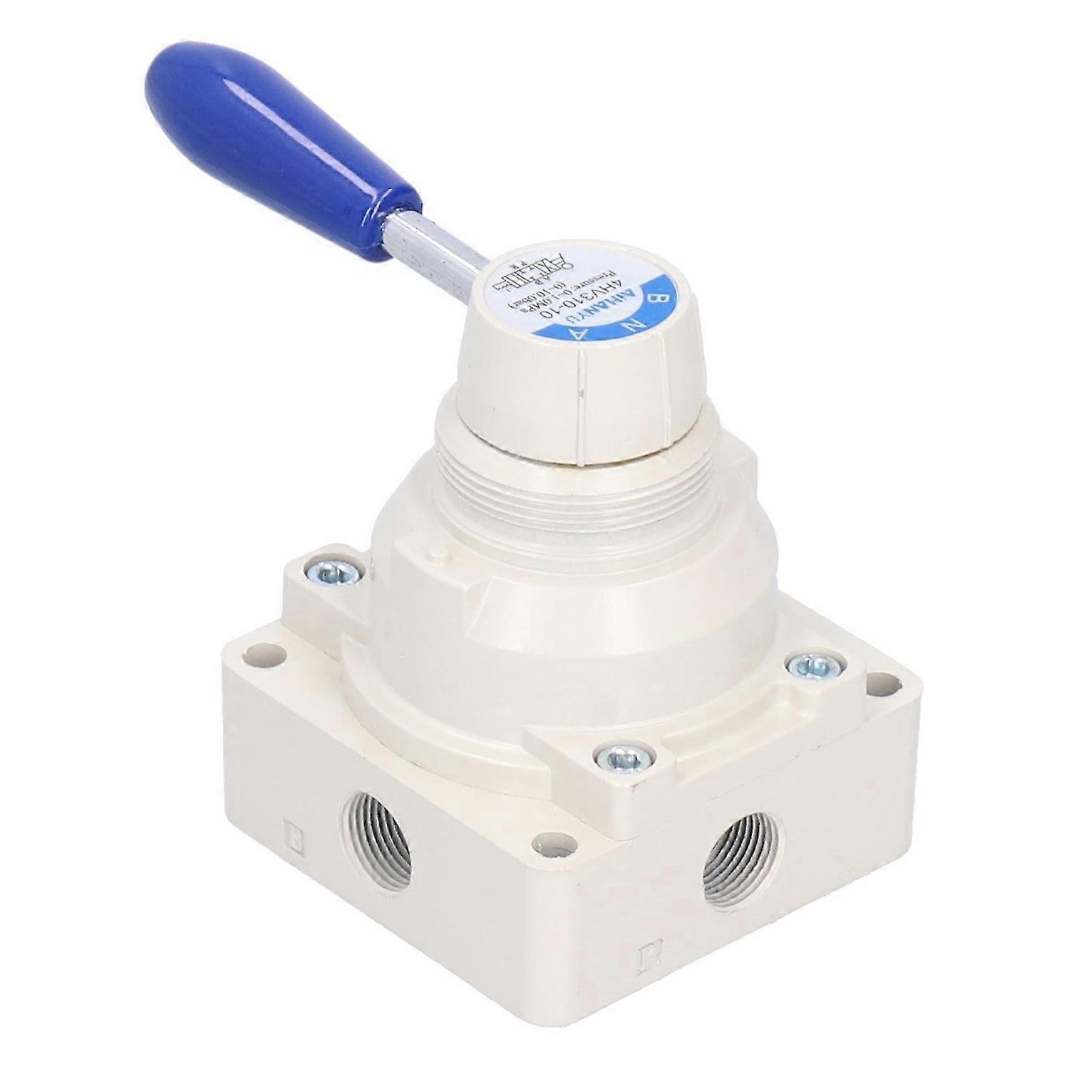 Air Hand Valve Pneumatic Rotary Lever Flow Control 3 Position 4 Way Equipment 4HV31010