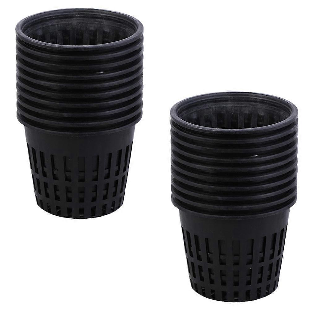 40 Pcs Plastic Net Cups for Garden Hydroponic Pots Planting