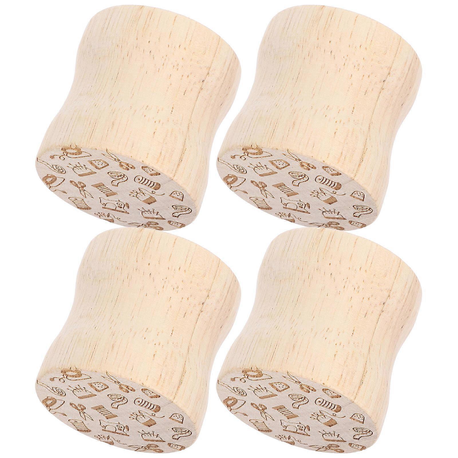 Wood Clapper Sewing Tool for Fabric Pressing Tailors Clapper 4Pcs