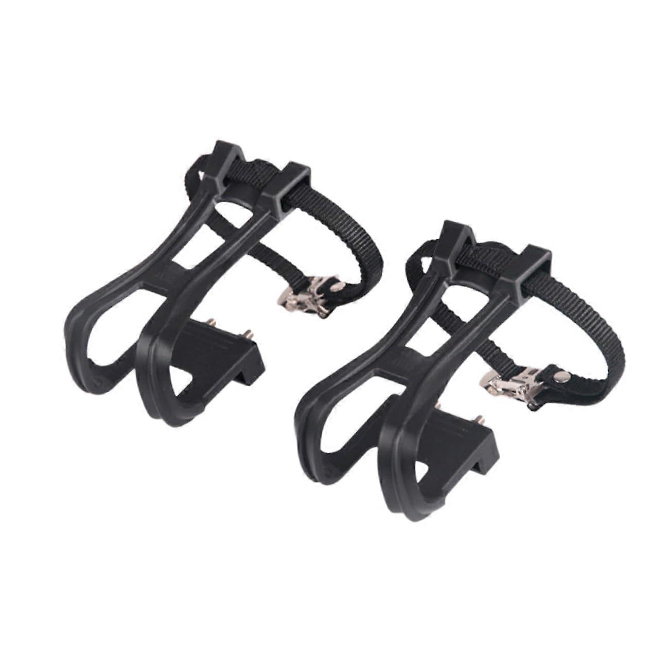Bicycle Pedal Toe Clips Road Bike And Exercise Bike Compatible Durable Material Toe Straps