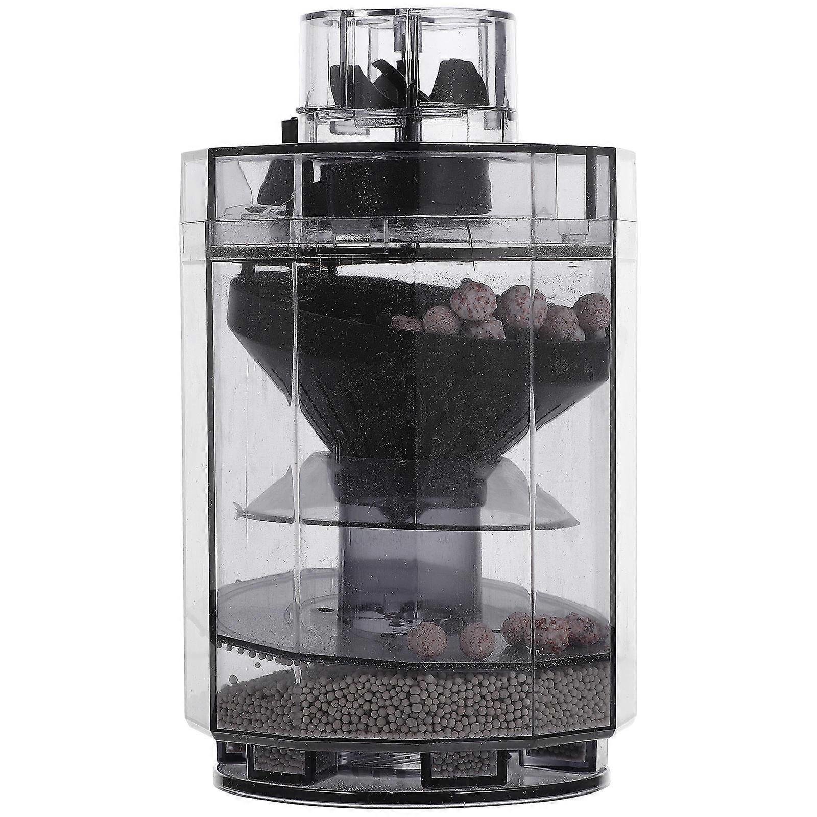 Fish Tank Filtration Pump Aquarium Bio Filter Automatic Waste Removal Suction of Fish Dung Practical Tool 16x9x9cm 1Pack