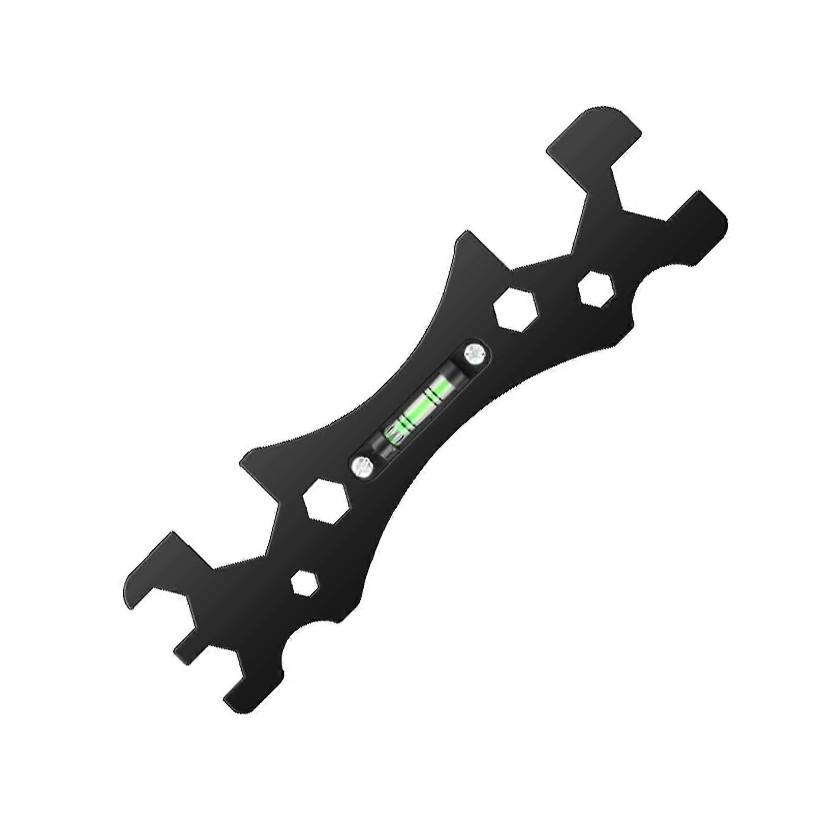 Multifunctional Bathroom Wrench With Bend Angle Leveling Shower Faucet Installation Ruler And Distance Measuring Tool