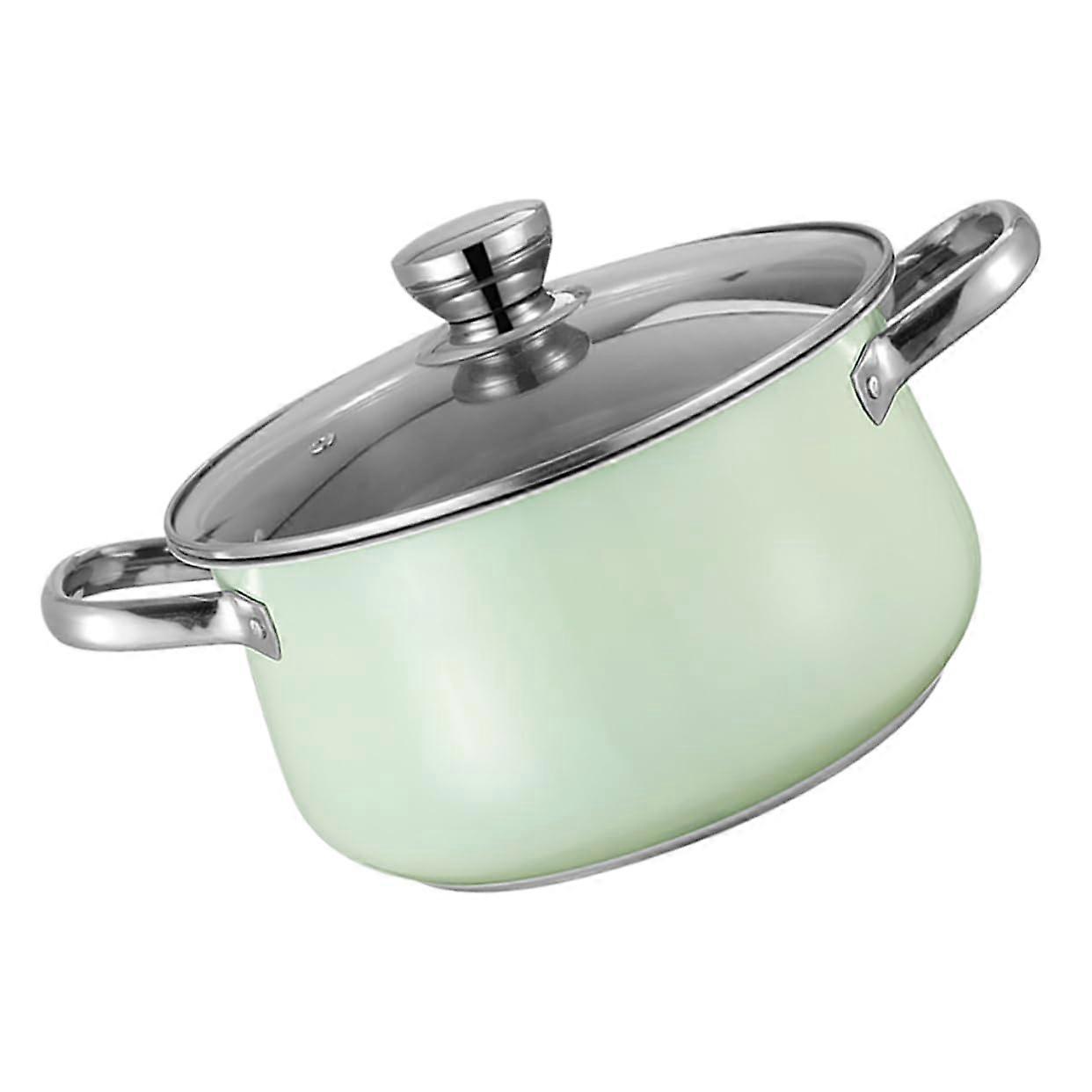 Robust Soup Pot with Lid for Soup, Stews, and Pasta Dishes - Compatible with Induction and Gas Stoves, Durable Material