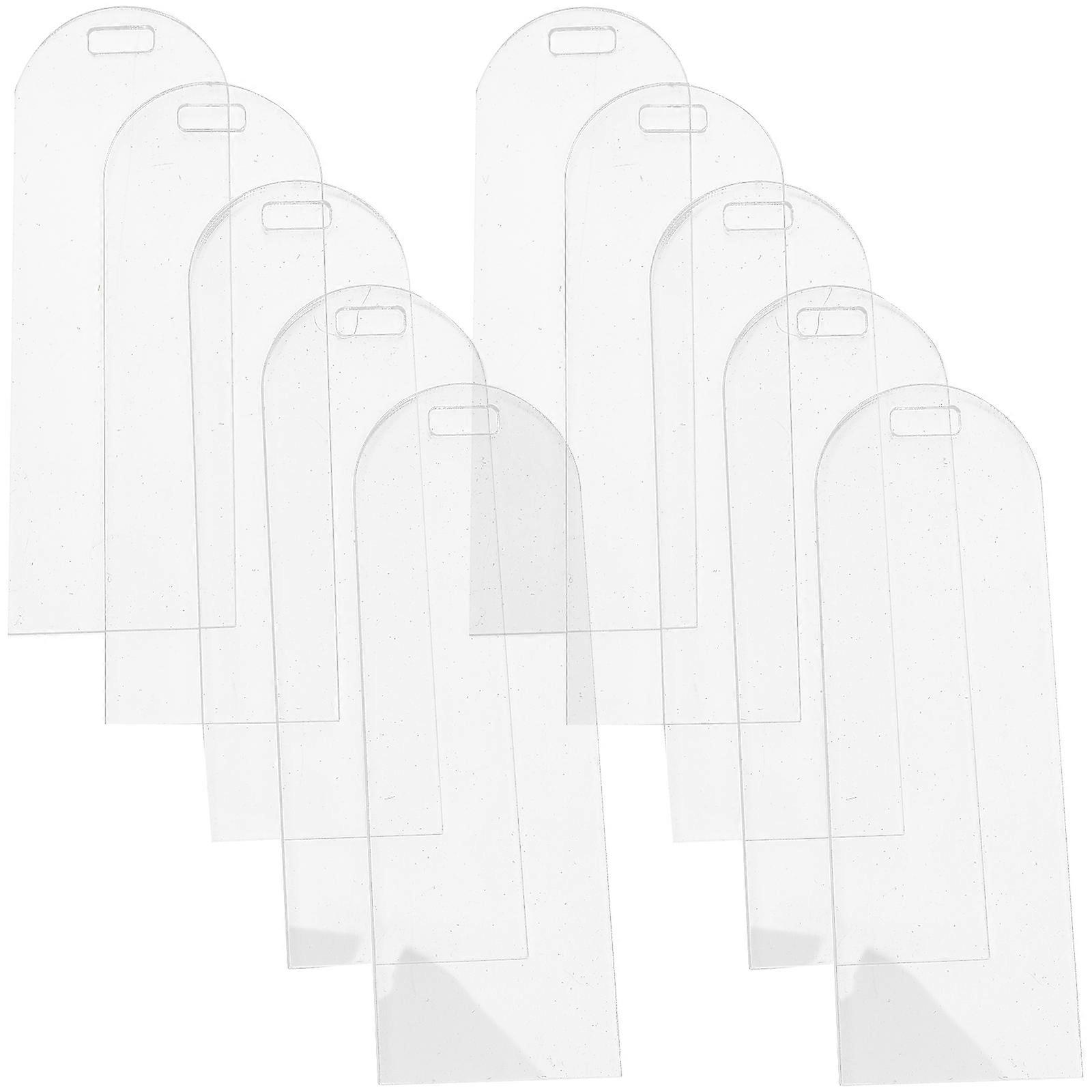 Niedliche Lesezeichen Plain Lesezeichen zum Dekorieren Diy Custom Design für Gepäckanhänger Reise Acryl 10Pack