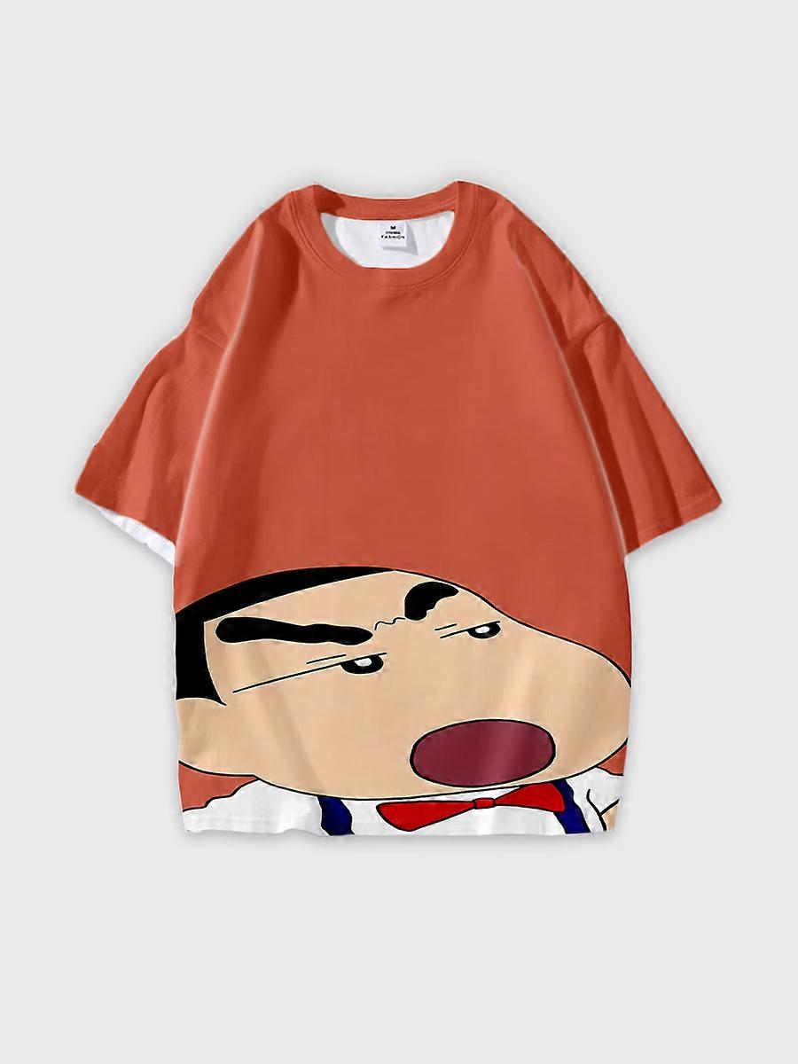 T-shirt round neck Pattern loose short sleeve JW339