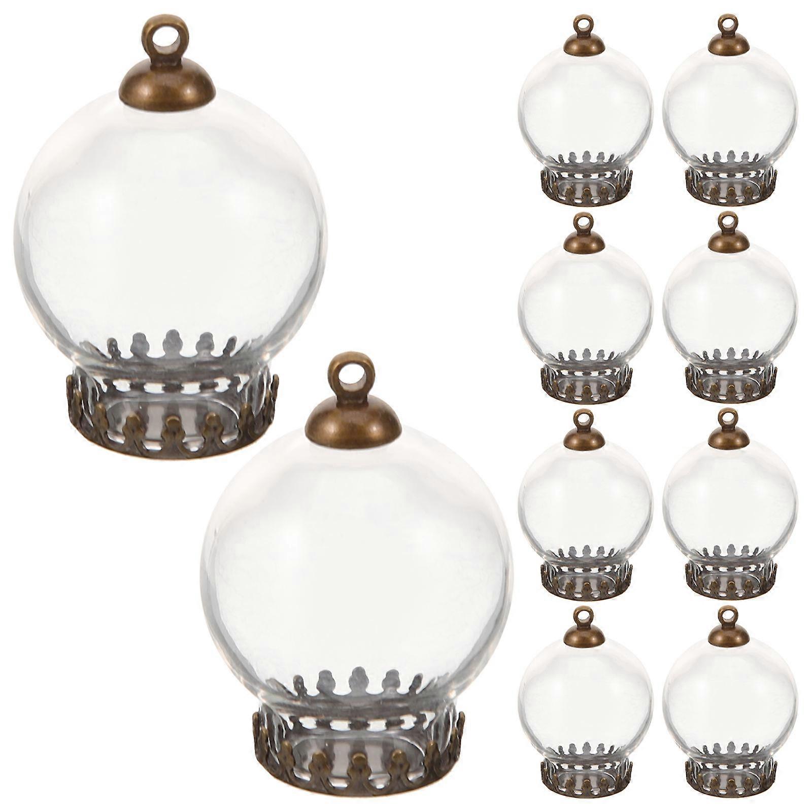 Transparent Wishing Bottle Wish Container Memory Storage Bottle Charms For present Giving 10Pcs