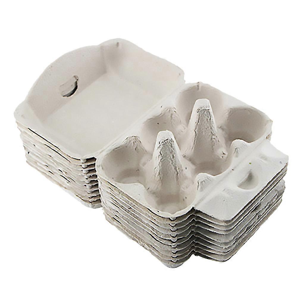 Portable Folding Eggs Box Creative Egg Racks Paper Pulp Egg Storage For Home Users 12Pcs