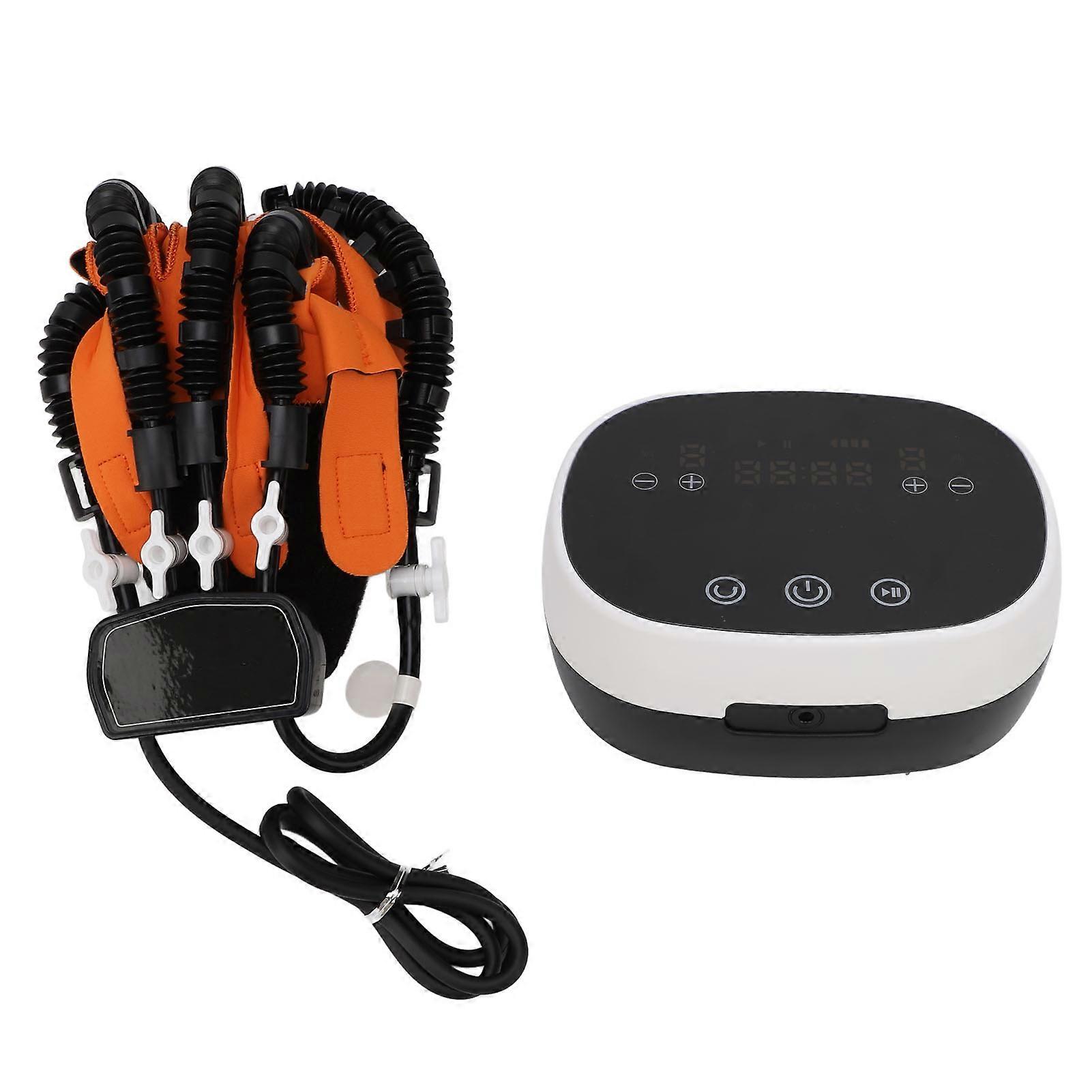 Rehabilitationsroboter-Handschuhe Hand-Schlaganfall-Wiederherstellungsgerät mit USB aufladbarer Handgreifübung für die Wiederherstellung von Schlaganfalllähmungen Linke Hand Größe M