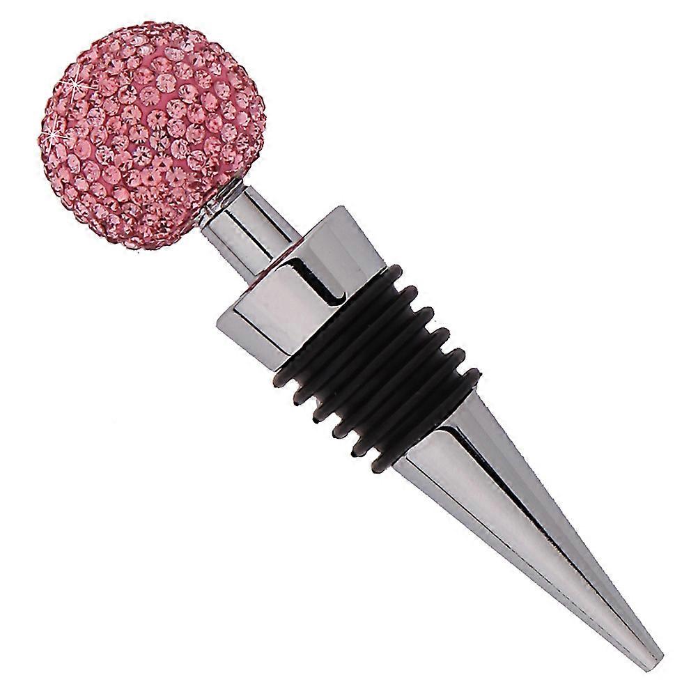 Pink Zinc Alloy with Rhinestone for Bar Party and Restaurant Use Fits Most Bottles