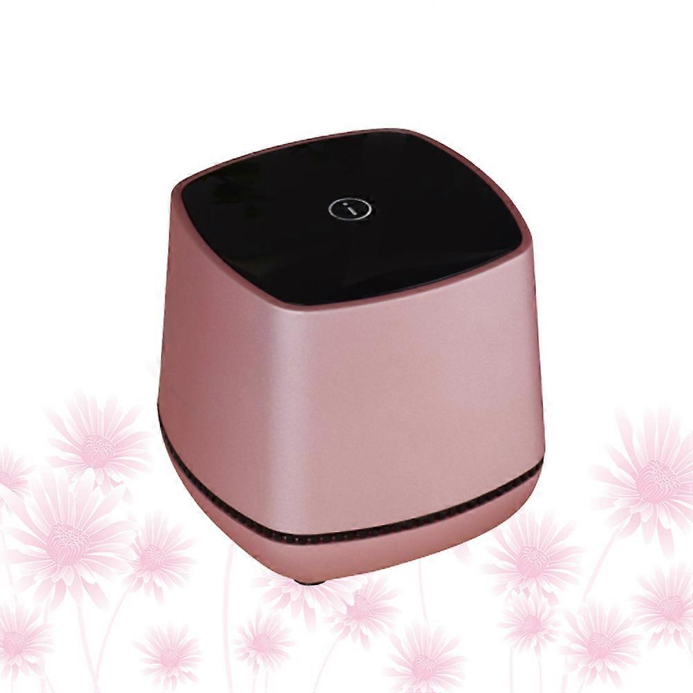 Compact USB Powered Desktop Speakers with Volume Control, Portable Mini Sound System for Laptop, Tablet, Use, Rose Gold