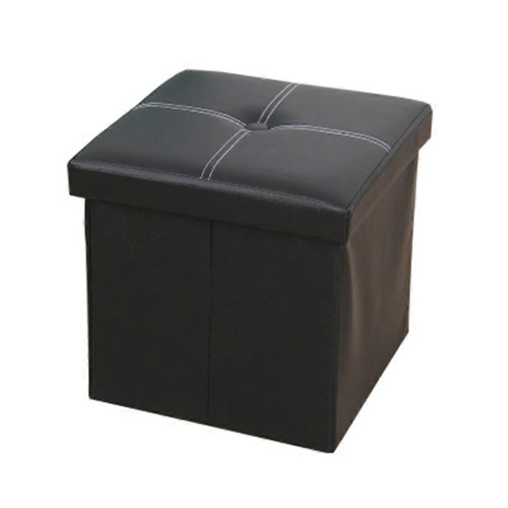 Black Linen Box for Toys Storage Sturdy Lightweight Portable Foldable 27L