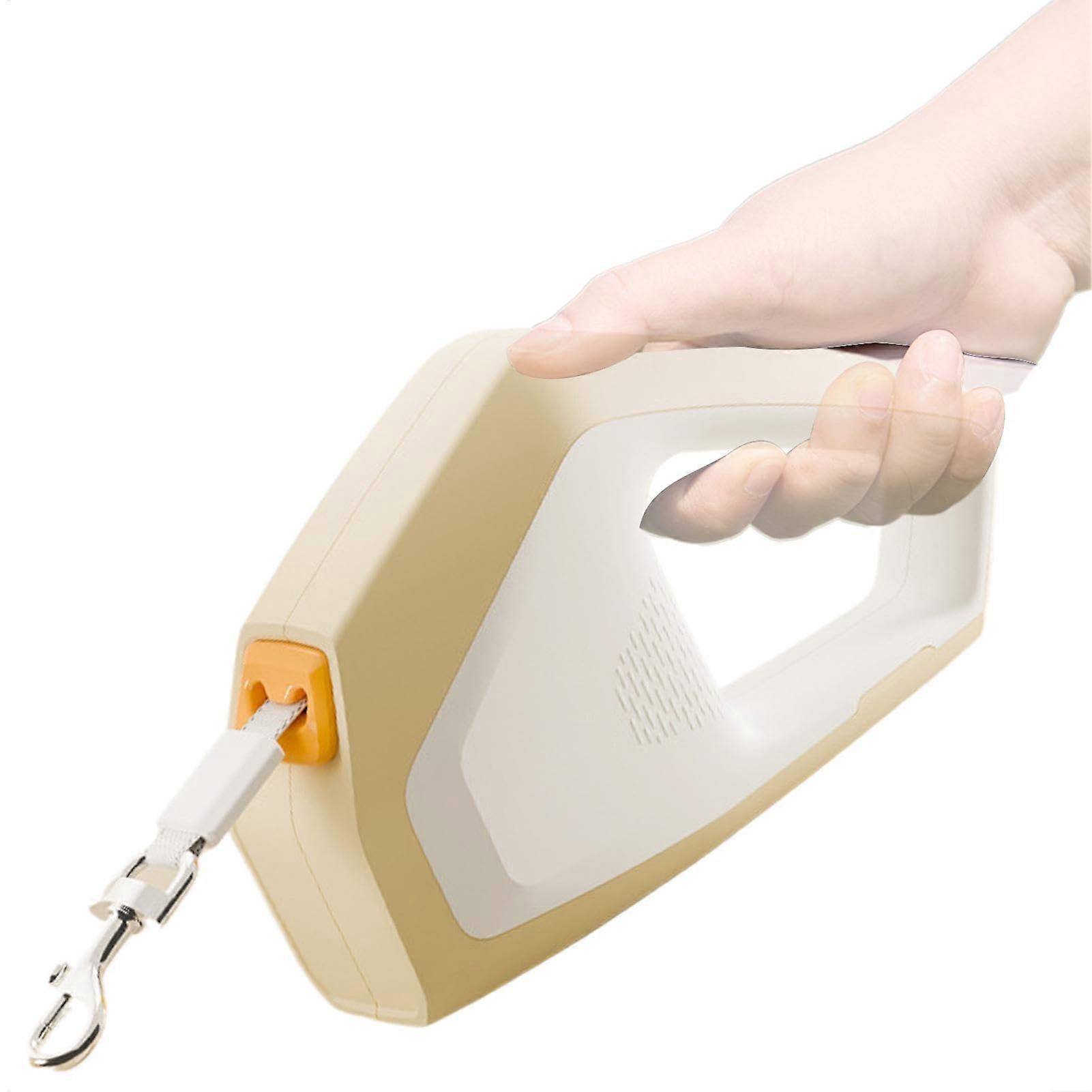 Extendable Dog Rope, Flexible Pet Running Tool, Comfortable Handle for Dogs, Beige