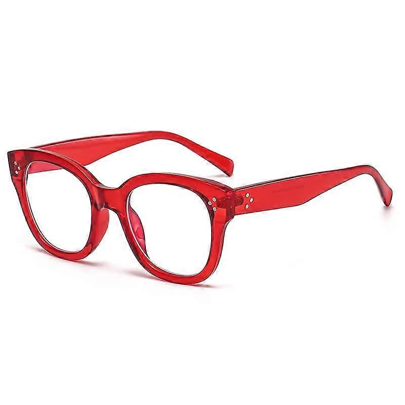 Stylish, durable reading glasses for women, thickened blue light blocking computer readers, antieye fatigue glasses (Color: C4, Size: 0.00)