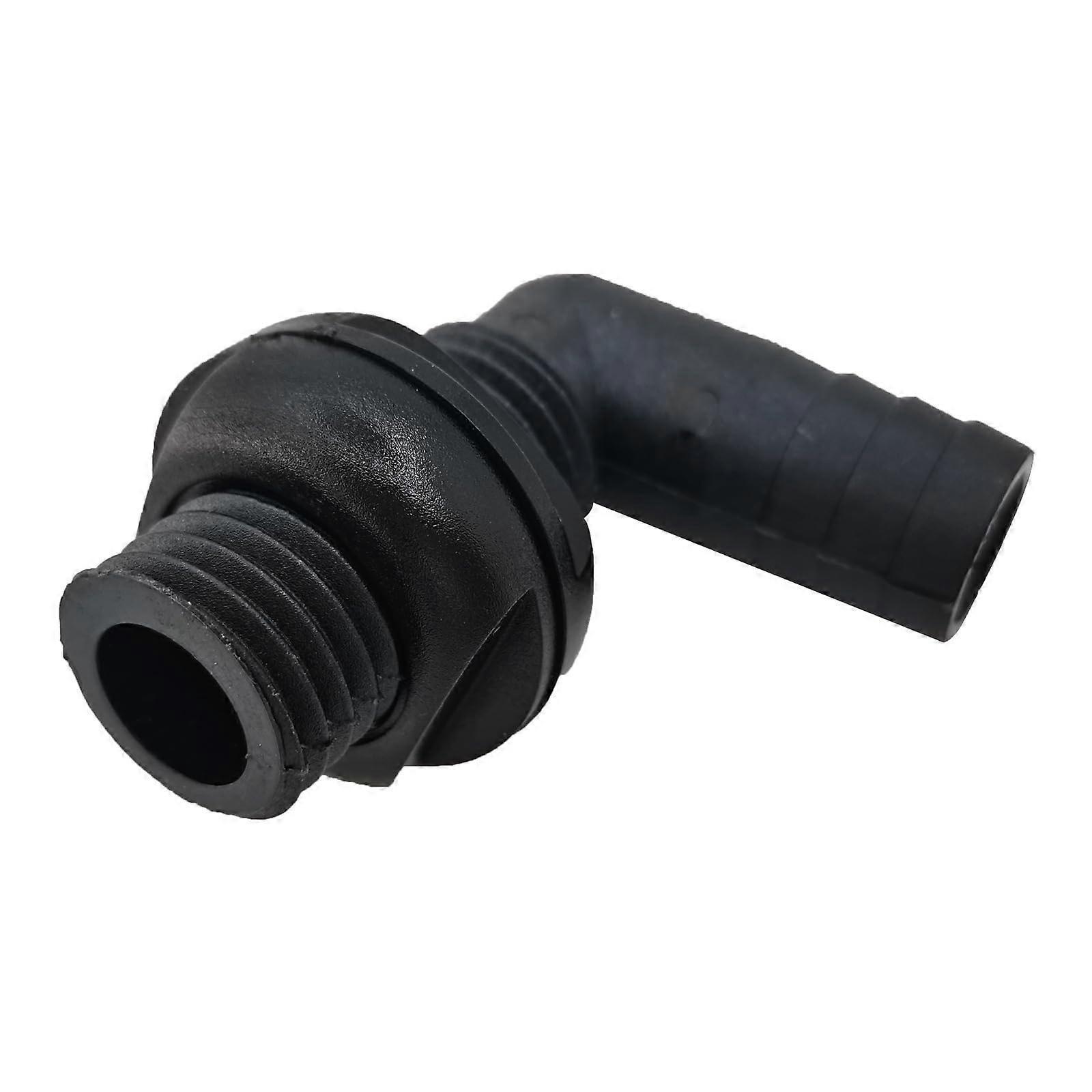 Abgewinkelt durch den Rumpf Bilge Pumpe Bootsboden 90 Grad Nylon durch den Rumpf Beschläge Speigattablauf für Boot Ref: 9831