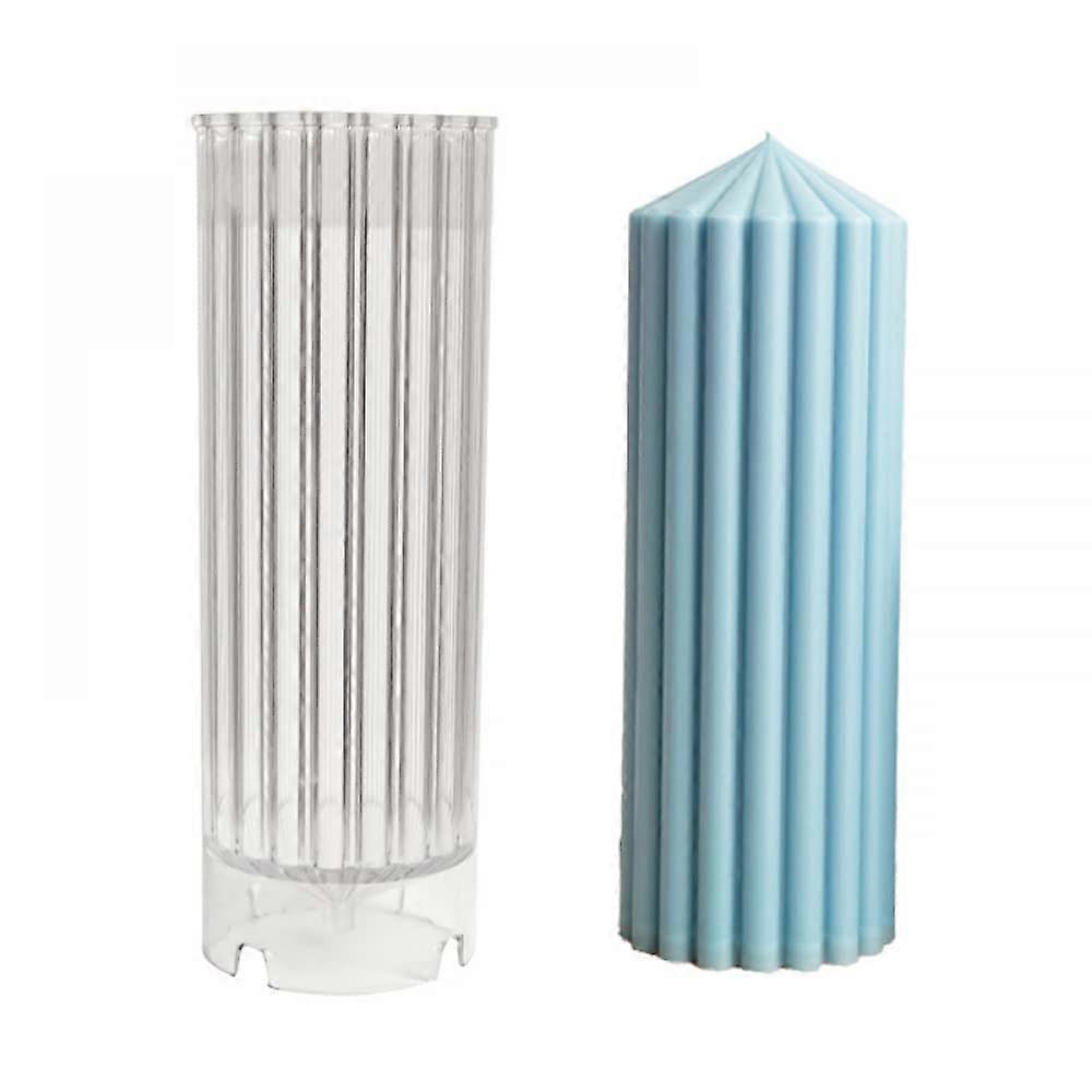 Geometric Shaped Plastic Candle Molds, Cylindrical Serrated Plastic Candle Sanders